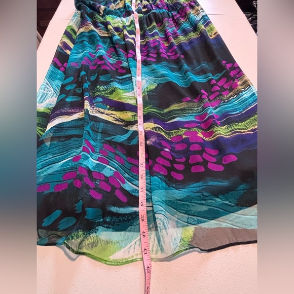 Lane Bryant Halter Maxi Dress 22 Multicolor Abstract Print - Picture 8 of 11